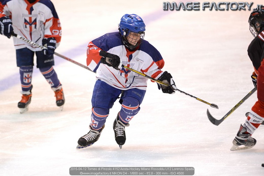 2015-04-12 Torneo di Pinzolo 4152 Aosta-Hockey Milano Rossoblu U12 Lorenzo Spada